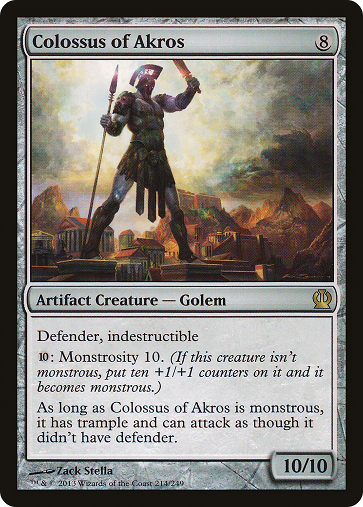 Colossus of Akros (THS-214) [Theros] Foil MTG Single Wizards of the Coast