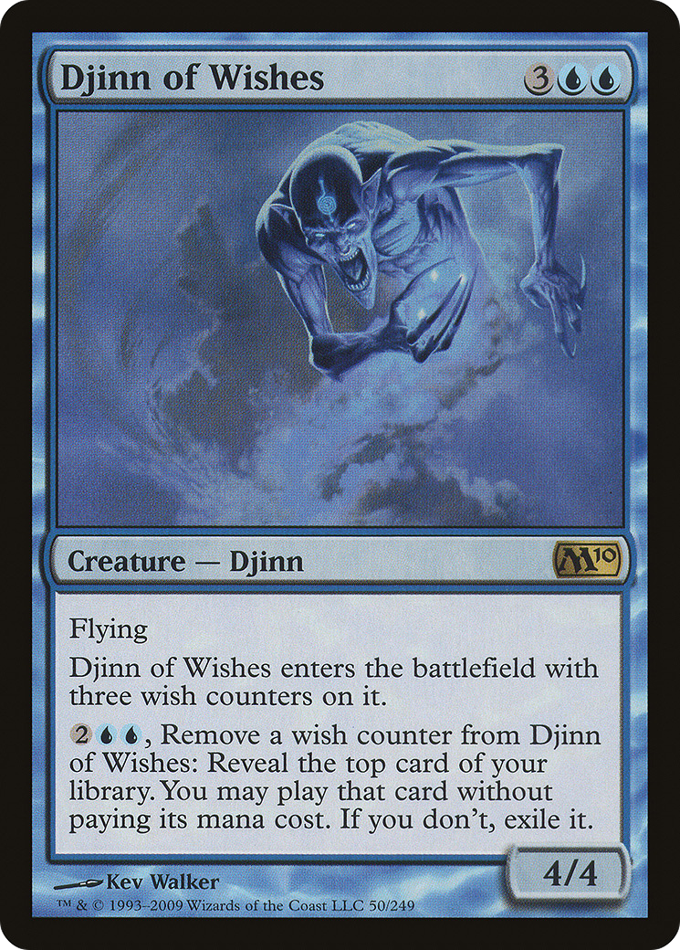 Djinn of Wishes (M10-050) [Magic 2010] MTG Single Wizards of the Coast