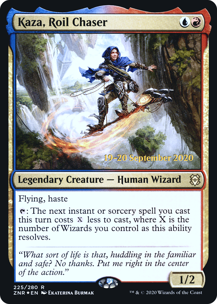 Kaza, Roil Chaser (PRE-225) [Zendikar Rising Promos] Foil MTG Single Wizards of the Coast