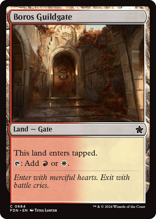 Boros Guildgate (FDN-684) [Foundations] MTG Single Wizards of the Coast