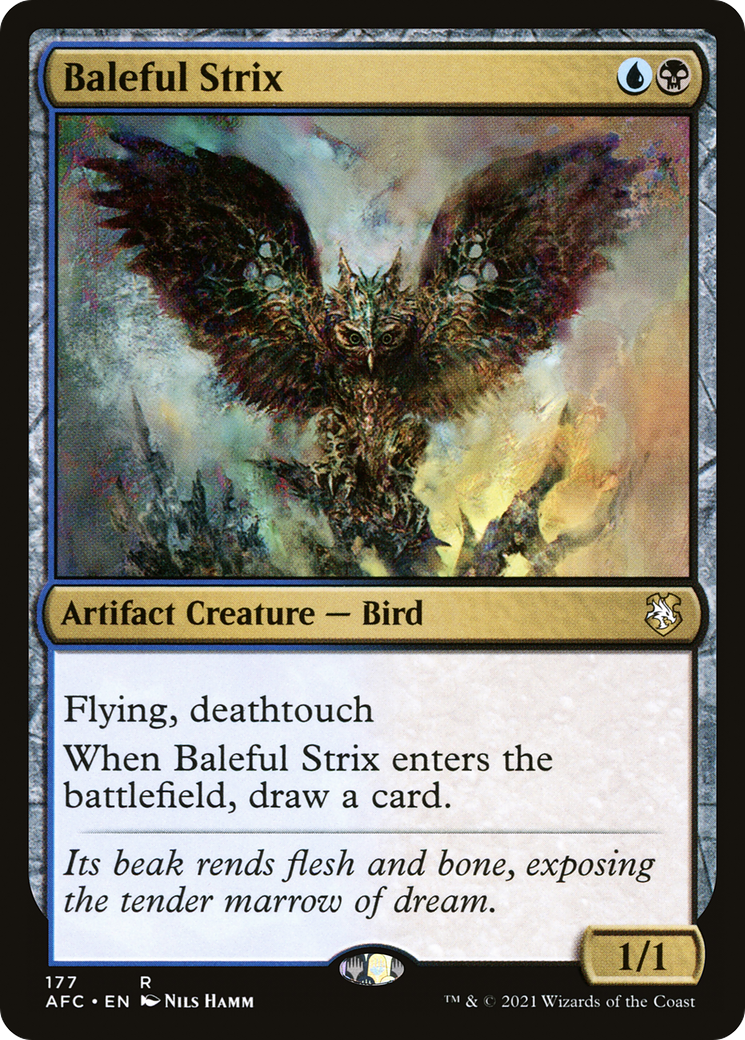 Baleful Strix (AFC-177) [Forgotten Realms Commander] MTG Single Wizards of the Coast