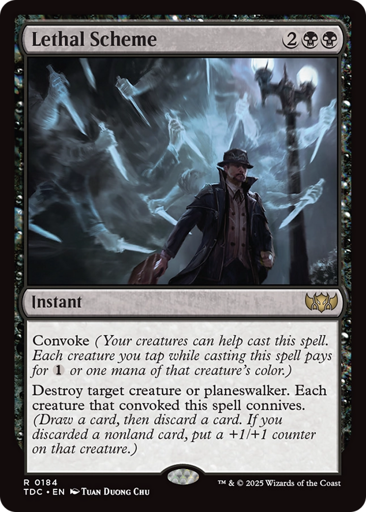 Lethal Scheme (TDC-184) [Commander: Tarkir: Dragonstorm] MTG Single Wizards of the Coast