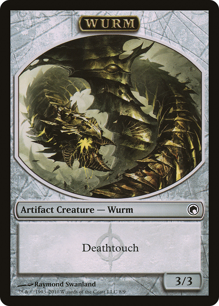 Wurm Token (8) (SOM-008) [Tokens] Scars of Mirrodin Tokens MTG Single Wizards of the Coast