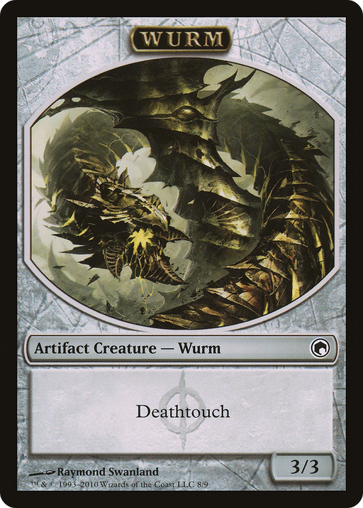 Wurm Token (8) (SOM-008) [Tokens] Scars of Mirrodin Tokens MTG Single Wizards of the Coast