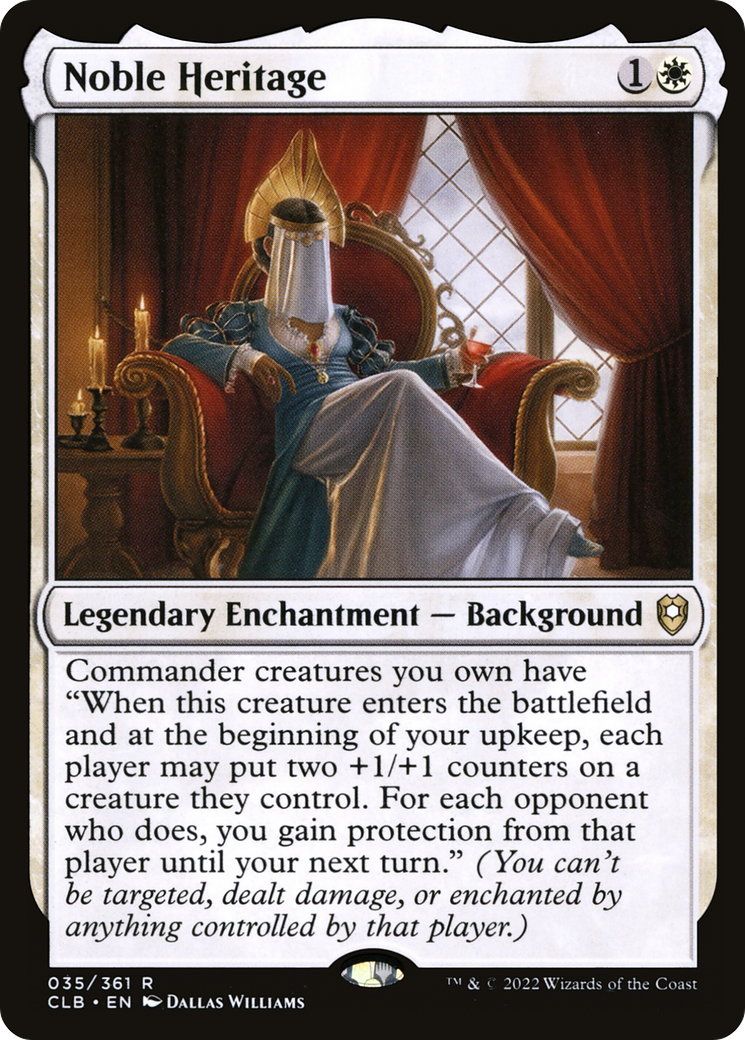 Noble Heritage (CLB-035) [Commander Legends: Battle for Baldur's Gate] MTG Single Wizards of the Coast