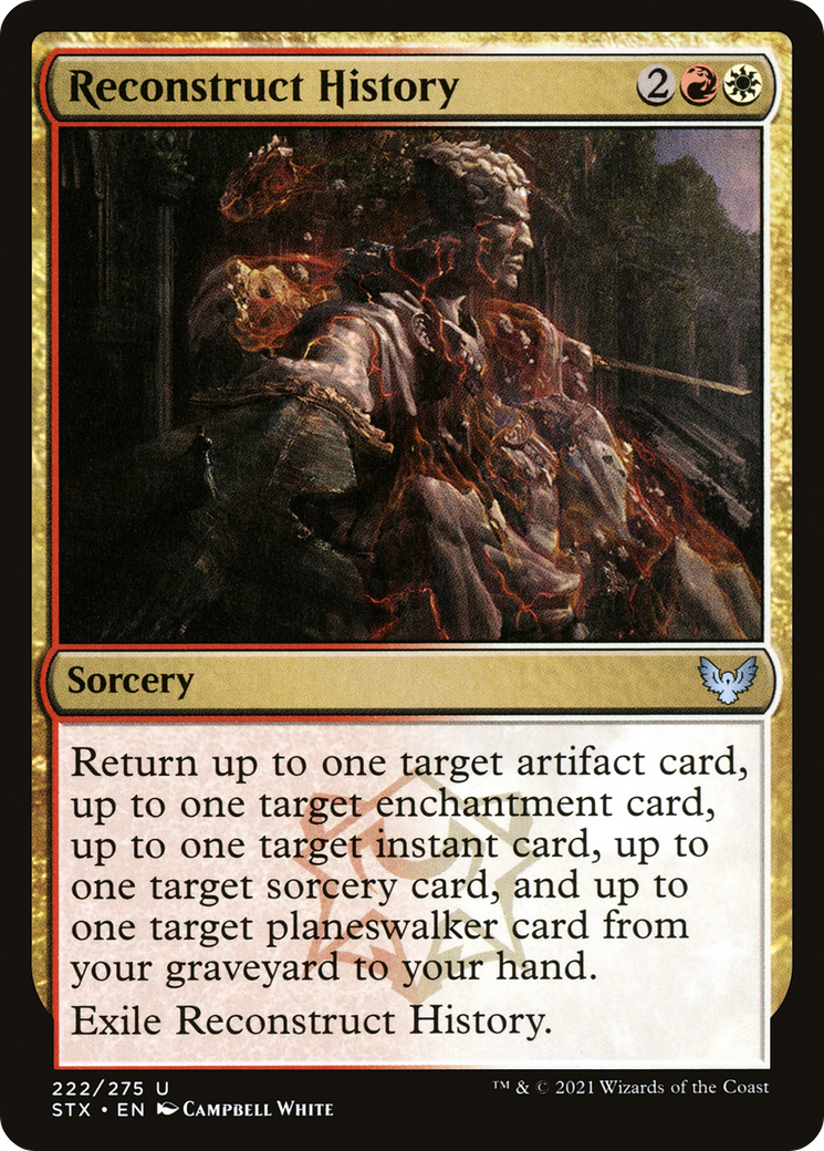 Reconstruct History (STX-222) [Strixhaven: School of Mages] MTG Single Wizards of the Coast