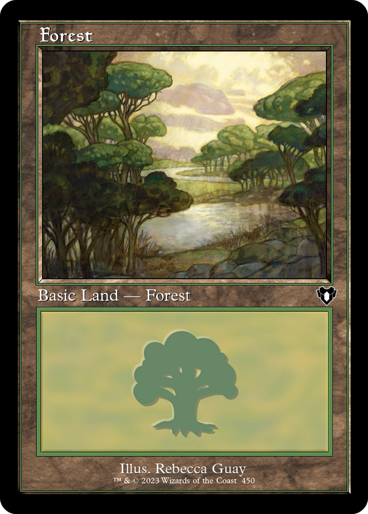 Forest (CMM-450) [Commander Masters] MTG Single Wizards of the Coast