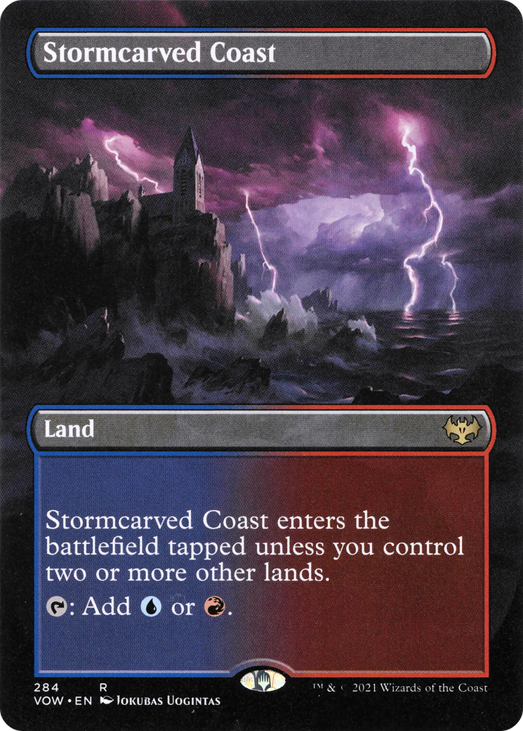 Stormcarved Coast (VOW-284) [Innistrad: Crimson Vow] (Borderless) MTG Single Wizards of the Coast