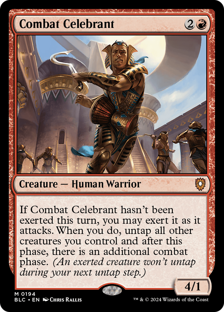 Combat Celebrant (BLC-194) [Bloomburrow Commander] MTG Single Wizards of the Coast