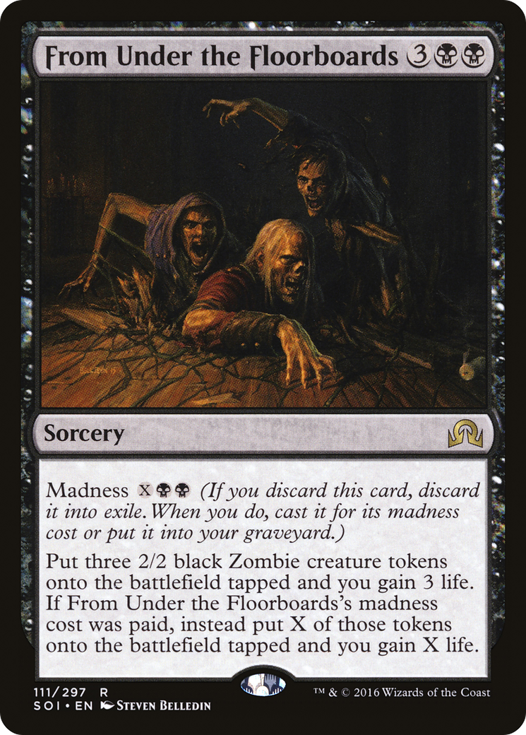 From Under the Floorboards (SOI-111) [Shadows over Innistrad] Foil MTG Single Wizards of the Coast