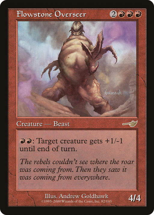 Flowstone Overseer (NMS-082) [Nemesis] MTG Single Wizards of the Coast
