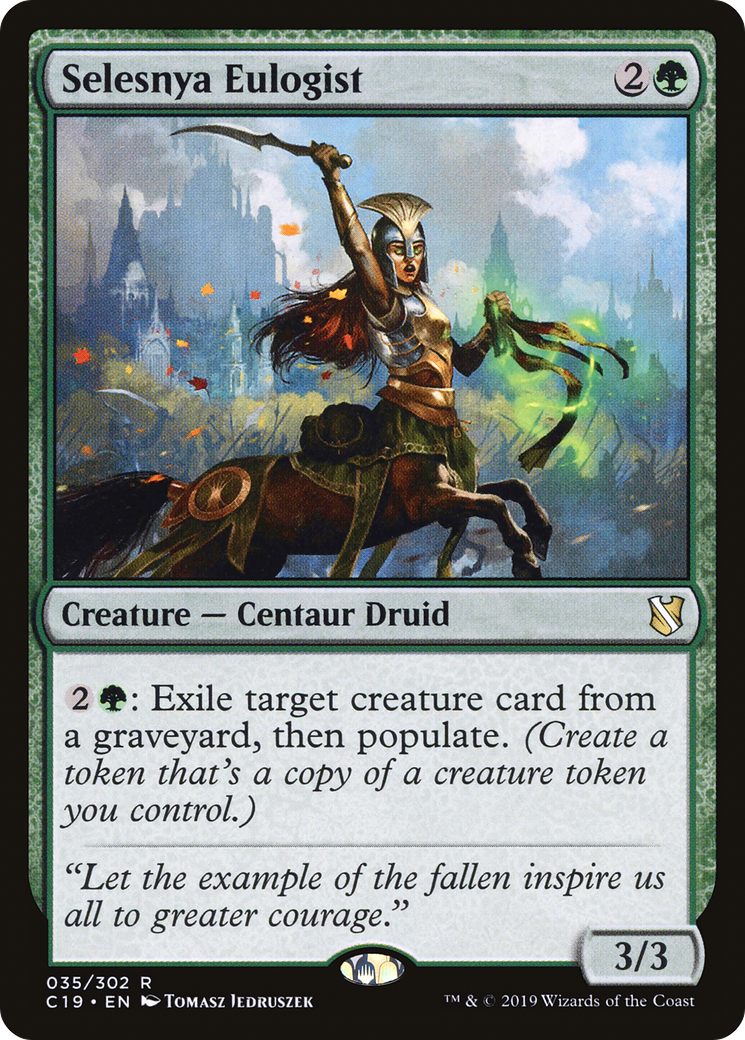 Selesnya Eulogist (C19-035) [Commander 2019] MTG Single Wizards of the Coast