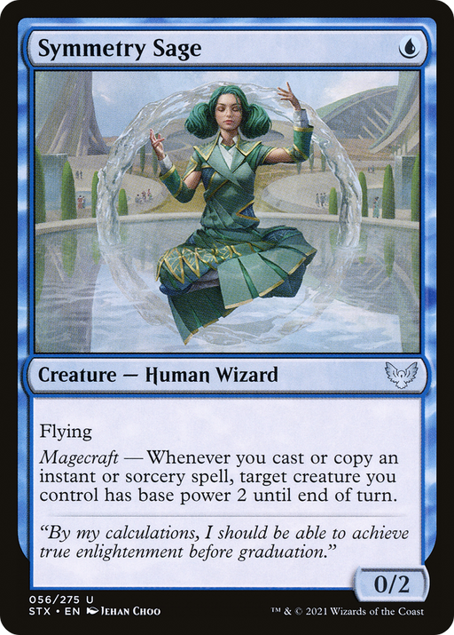 Symmetry Sage (STX-056) [Strixhaven: School of Mages] MTG Single Wizards of the Coast