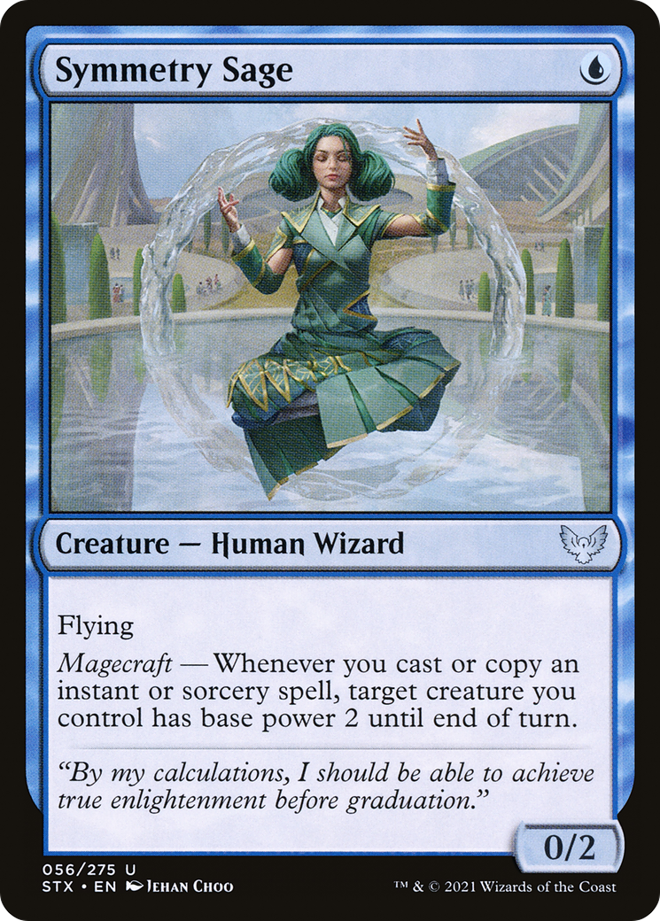 Symmetry Sage (STX-056) [Strixhaven: School of Mages] Foil MTG Single Wizards of the Coast