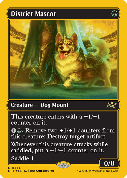 District Mascot (First-Place Foil) (DFT-466) [Aetherdrift] Foil MTG Single Wizards of the Coast