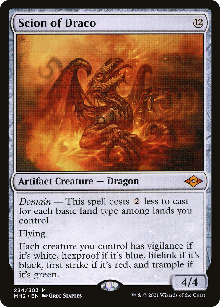 Scion of Draco (MH2-234) [Modern Horizons 2] Foil MTG Single Wizards of the Coast