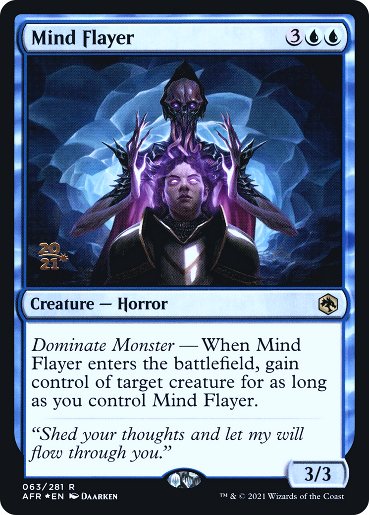 Mind Flayer (PRE-063) [Adventures in the Forgotten Realms Promos] Foil MTG Single Wizards of the Coast