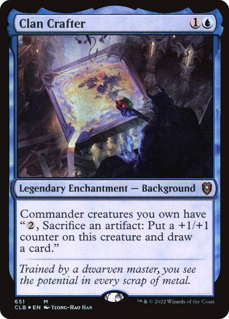 Clan Crafter (CLB-651) [Commander Legends: Battle for Baldur's Gate] Foil MTG Single Wizards of the Coast