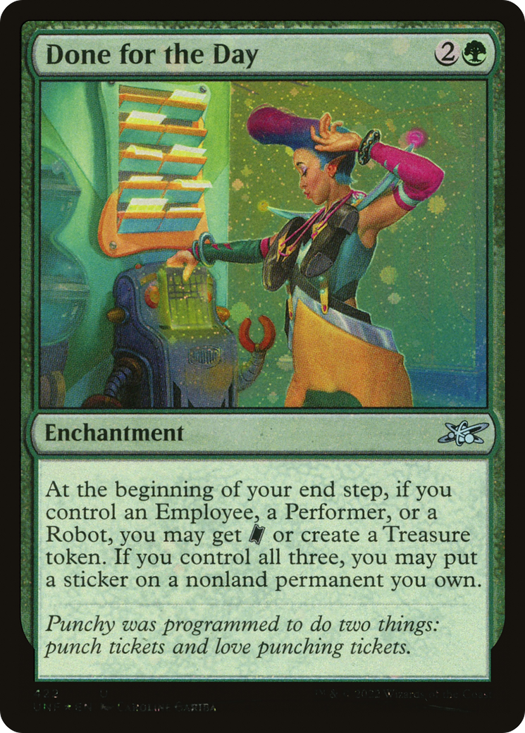 Done for the Day (Galaxy Foil) (UNF-422) [Unfinity] Foil MTG Single Wizards of the Coast