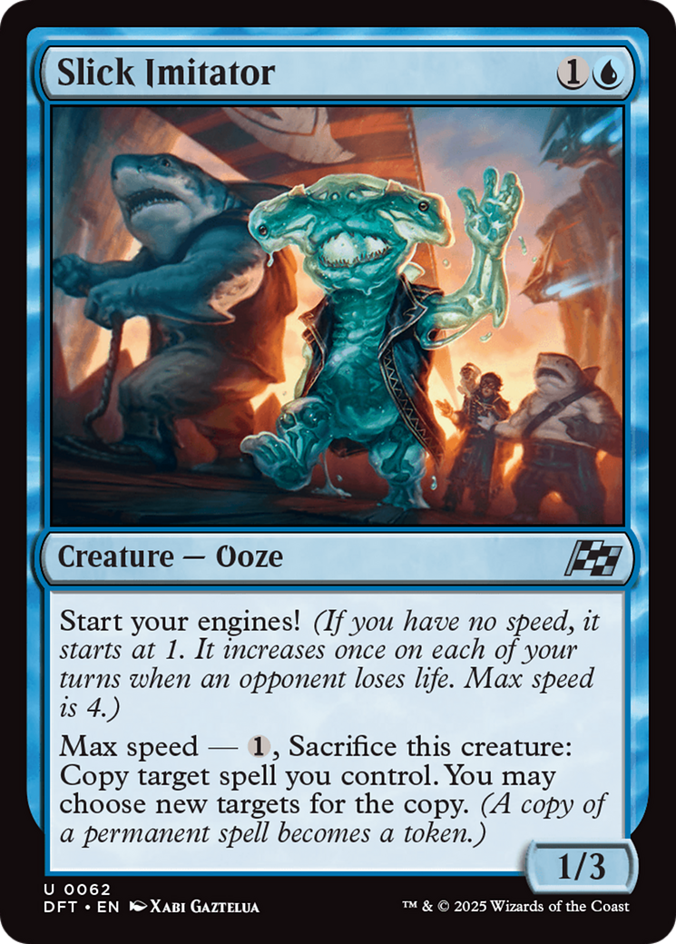 Slick Imitator (DFT-062) [Aetherdrift] Foil MTG Single Wizards of the Coast