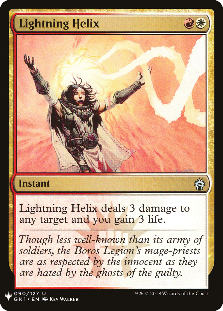 Lightning Helix (LIST-GK1-90) [Mystery Booster] The List MTG Single Wizards of the Coast