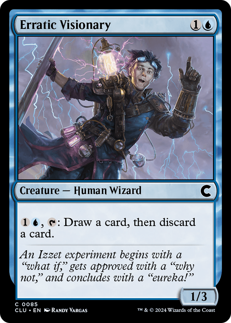 Erratic Visionary (CLU-085) [Ravnica: Clue Edition] MTG Single Wizards of the Coast