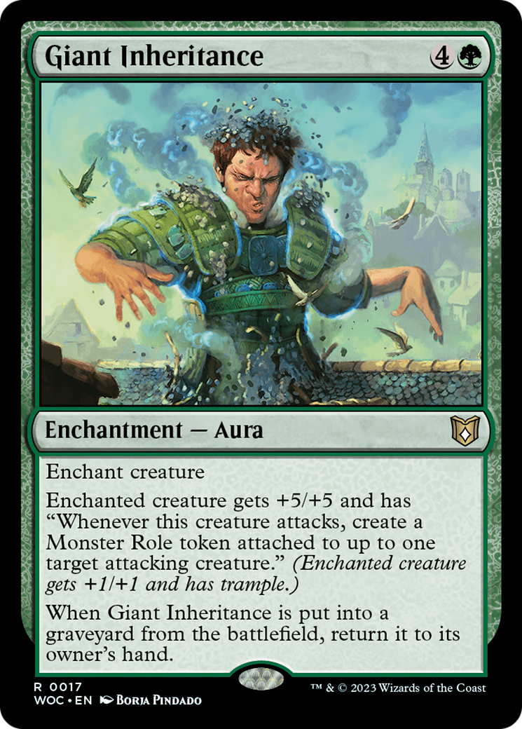 Giant Inheritance (WOC-017) [Wilds of Eldraine Commander] MTG Single Wizards of the Coast