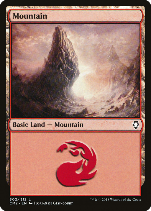 Mountain (CM2-302) [Commander Anthology Volume II] MTG Single Wizards of the Coast