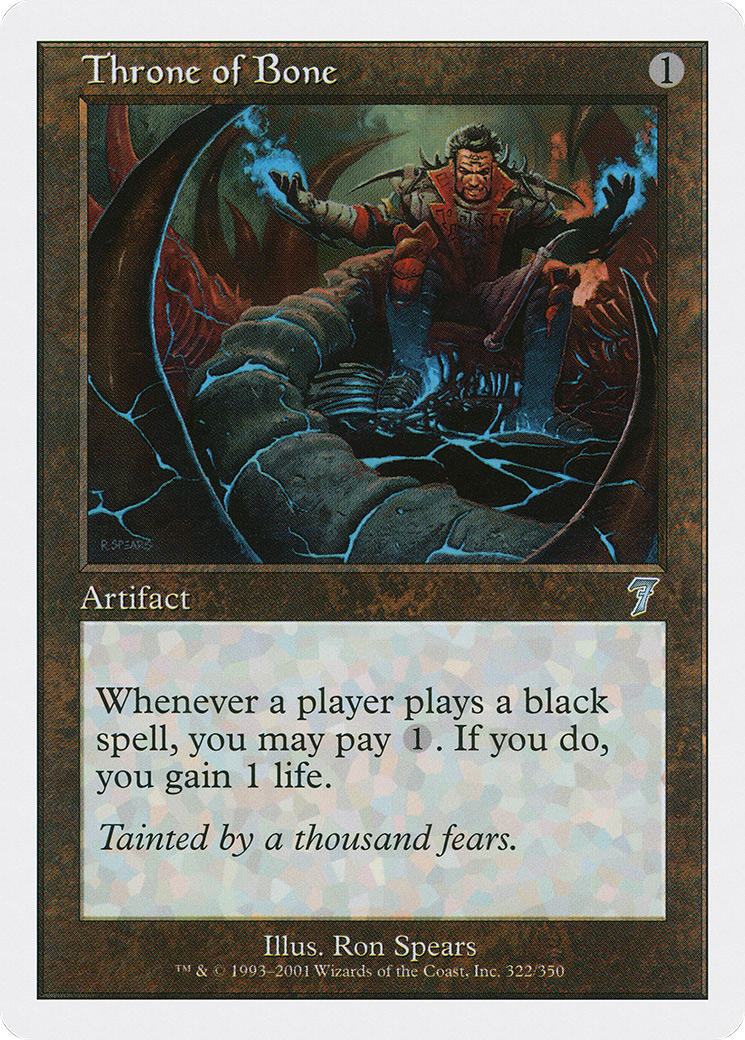 Throne of Bone (7ED-322) [7th Edition] Foil MTG Single Wizards of the Coast