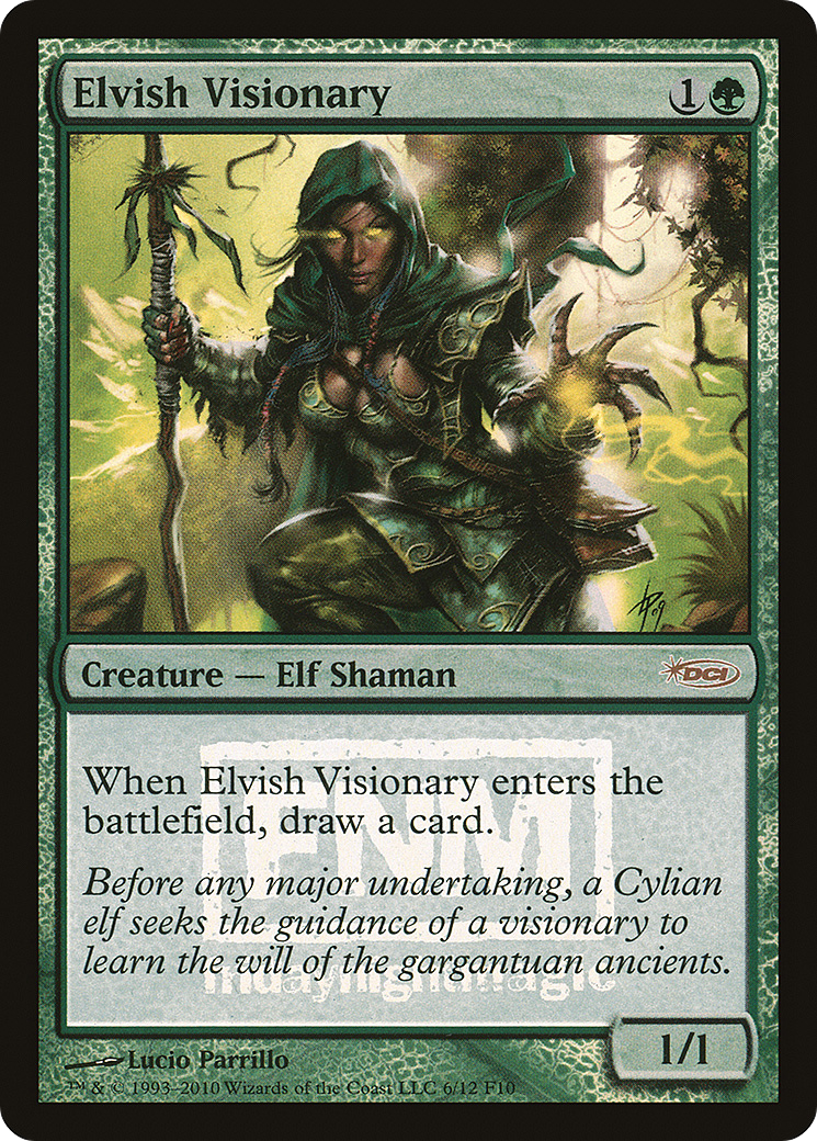 Elvish Visionary (FNM-006) [Misc] Friday Night Magic 2010 Foil MTG Single Wizards of the Coast