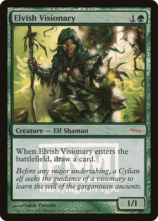 Elvish Visionary (FNM-006) [Misc] Friday Night Magic 2010 Foil MTG Single Wizards of the Coast