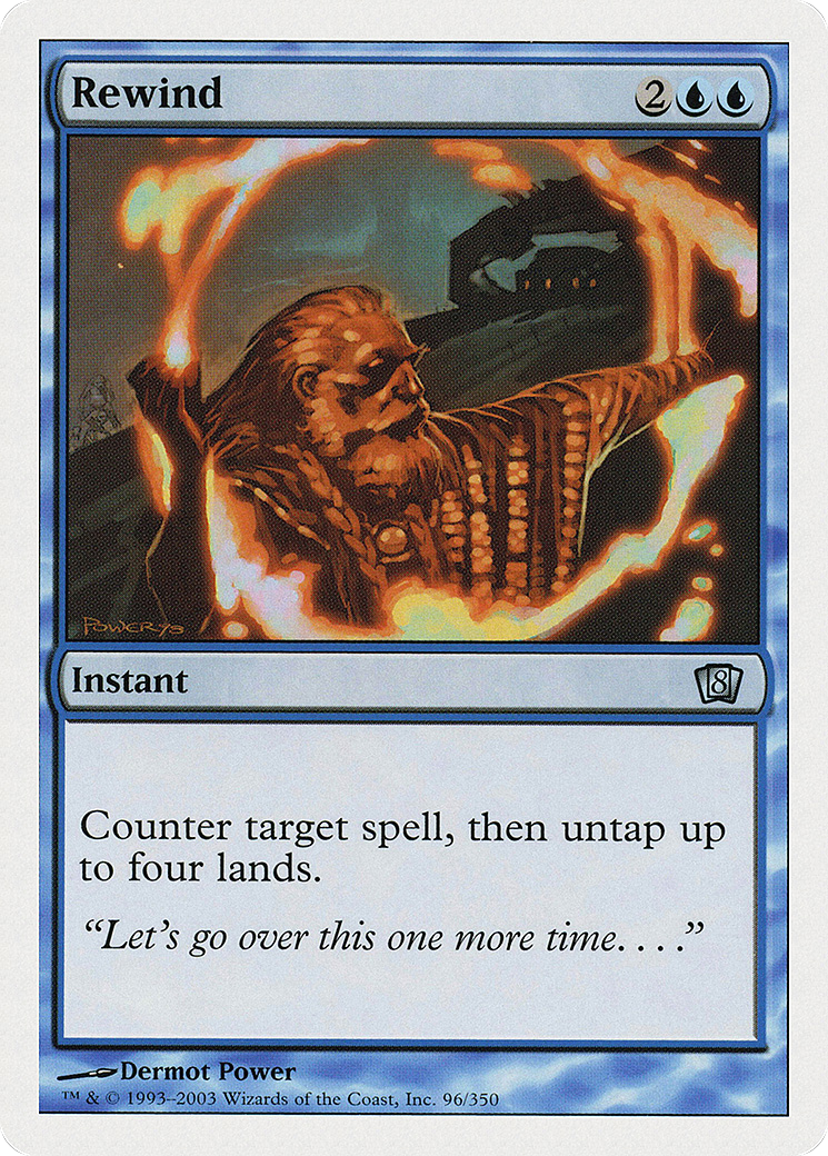Rewind (8ED-096) [8th Edition] MTG Single Wizards of the Coast