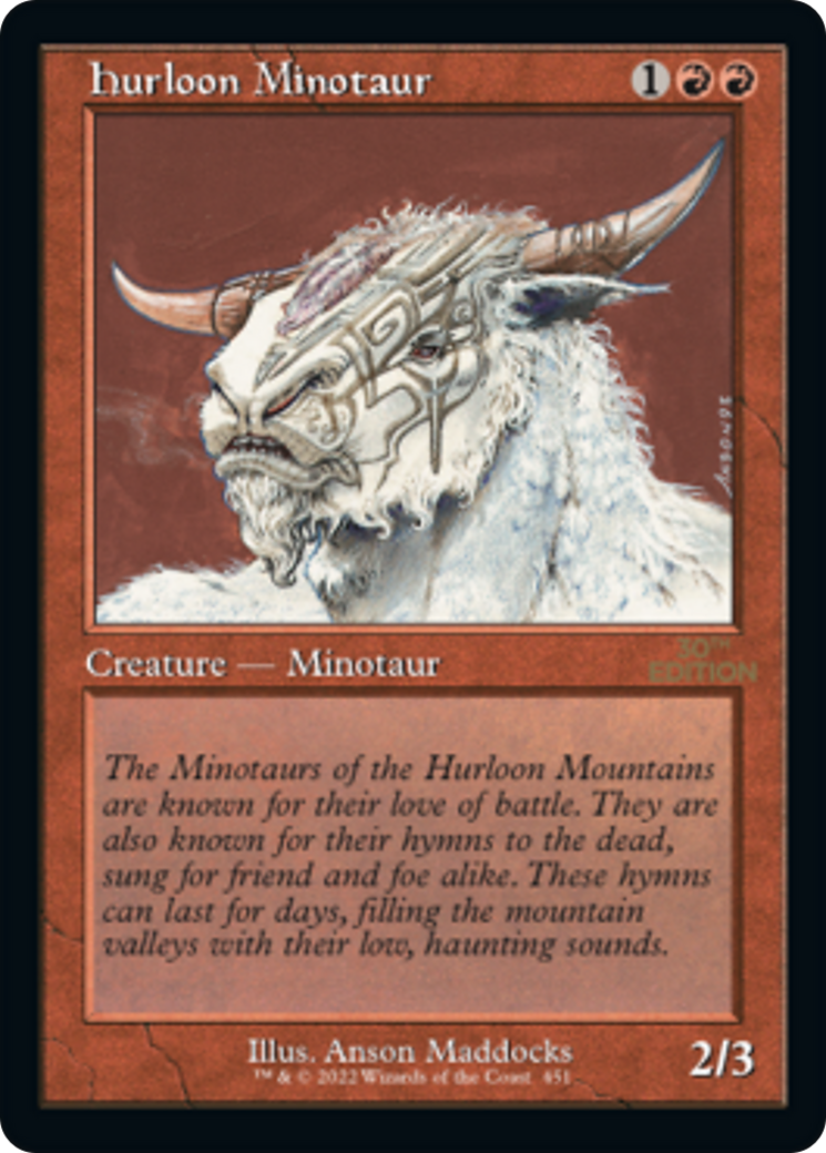Hurloon Minotaur (30A-451) [30th Anniversary Edition] MTG Single Wizards of the Coast