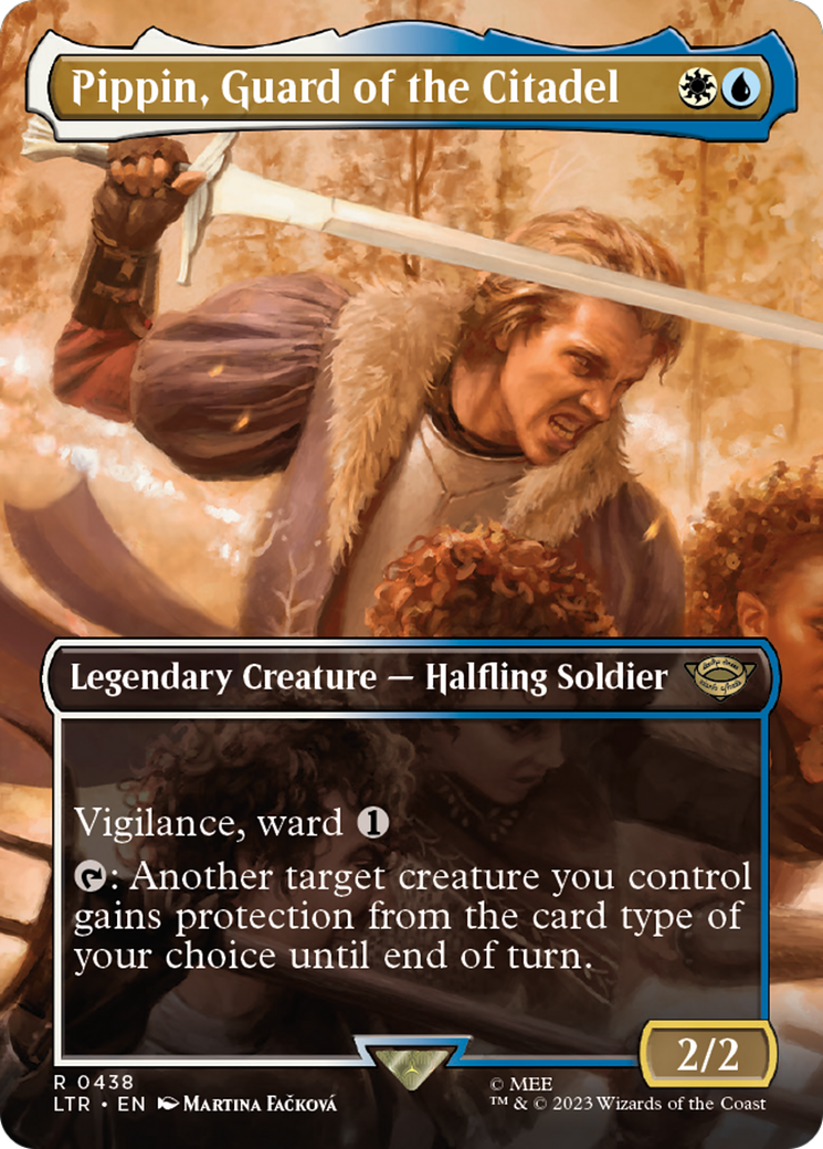 Pippin, Guard of the Citadel (LTR-438) [The Lord of the Rings: Tales of Middle-earth] (Borderless) MTG Single Wizards of the Coast