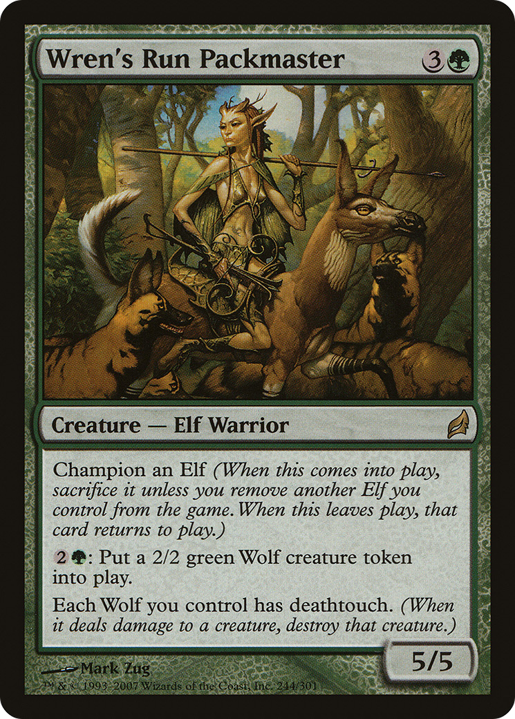Wren's Run Packmaster (LRW-244) [Lorwyn] Foil MTG Single Wizards of the Coast