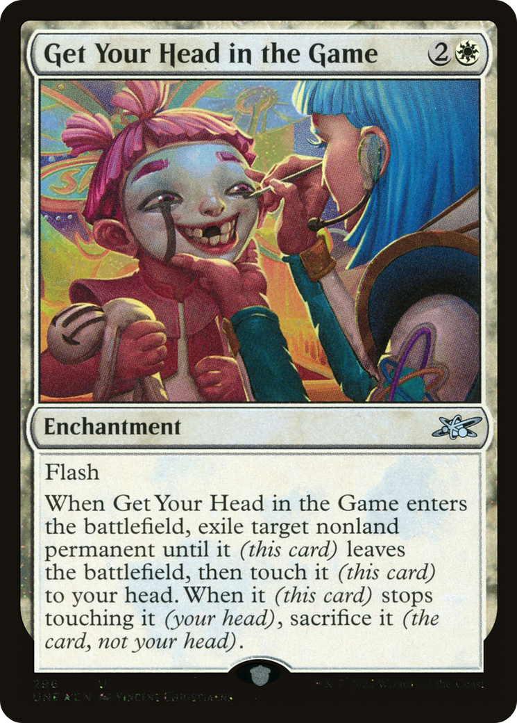 Get Your Head in the Game (Galaxy Foil) (UNF-296) [Unfinity] Foil MTG Single Wizards of the Coast