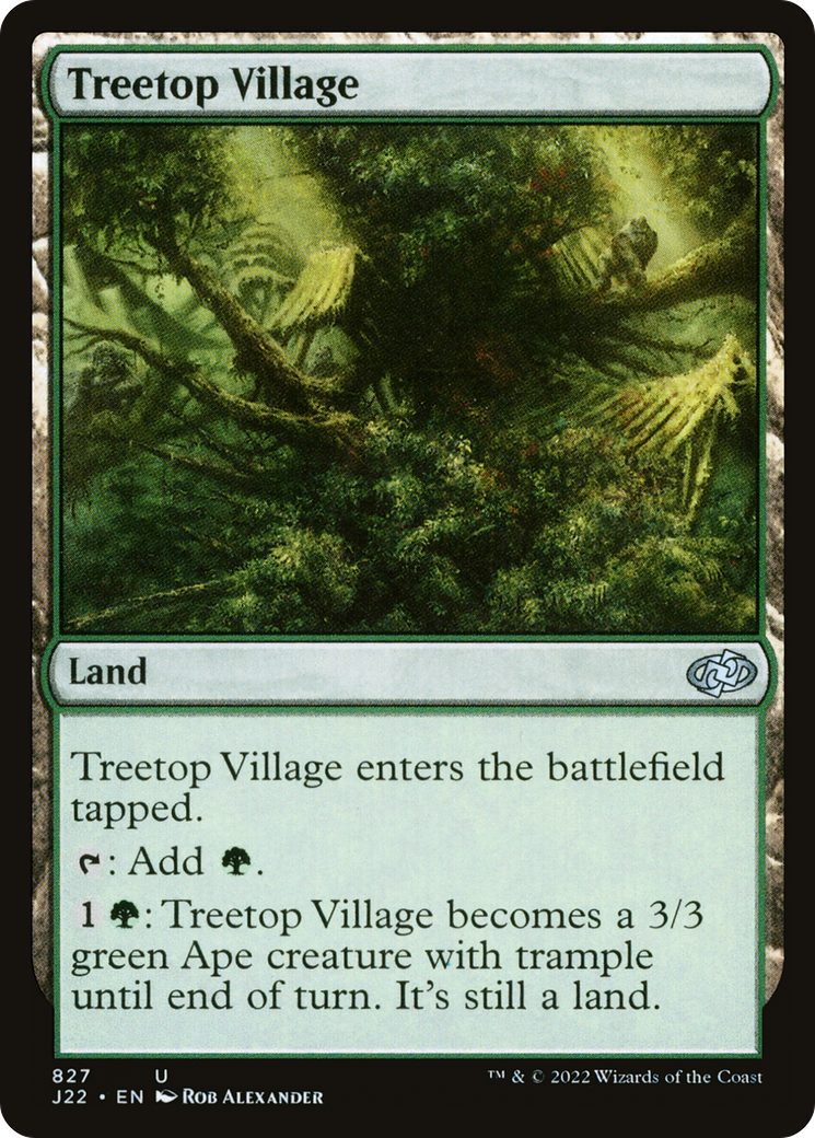 Treetop Village (J22-827) [Jumpstart 2022] MTG Single Wizards of the Coast