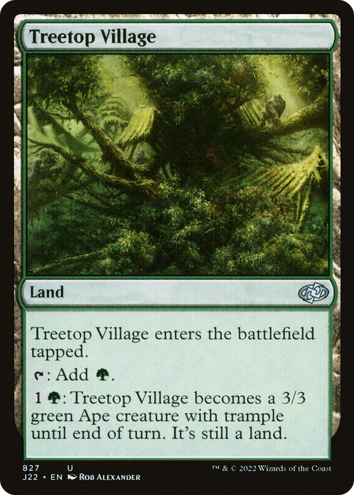 Treetop Village (J22-827) [Jumpstart 2022] MTG Single Wizards of the Coast