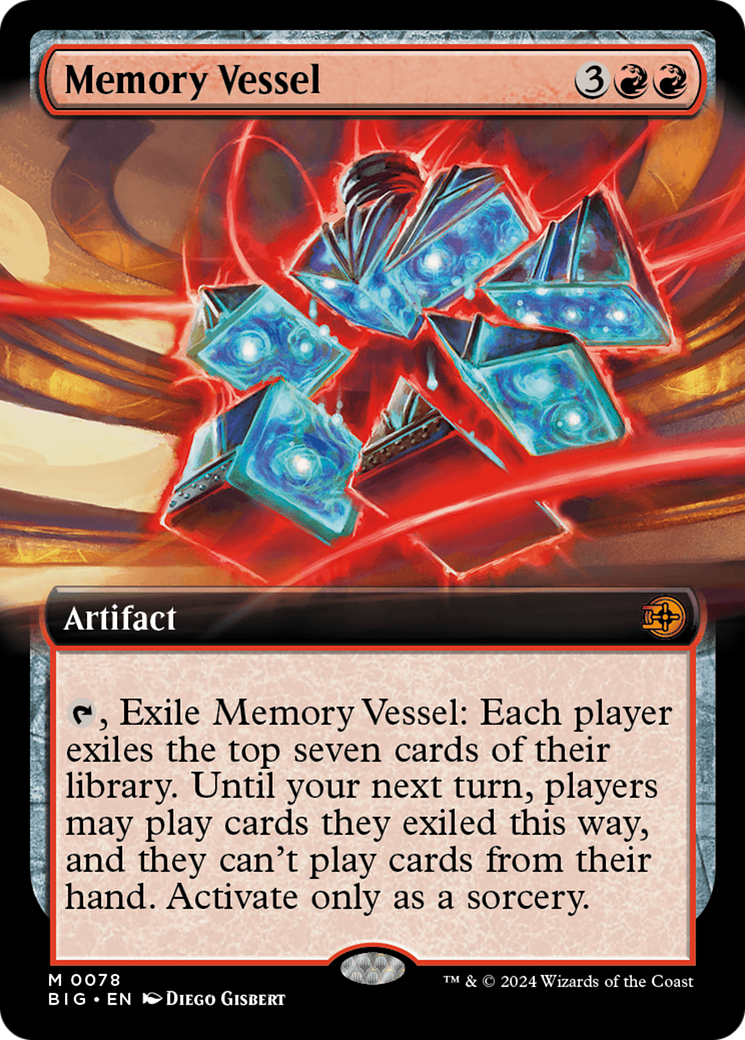 Memory Vessel (BIG-078) [The Big Score] (Extended Art) Foil MTG Single Wizards of the Coast