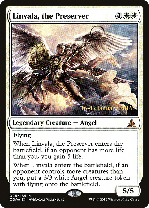 Linvala, the Preserver (PRE-025) [Oath of the Gatewatch Promos] Foil MTG Single Wizards of the Coast