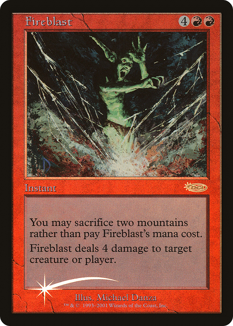 Fireblast (FNM-007) [Misc] Friday Night Magic 2001 Foil MTG Single Wizards of the Coast