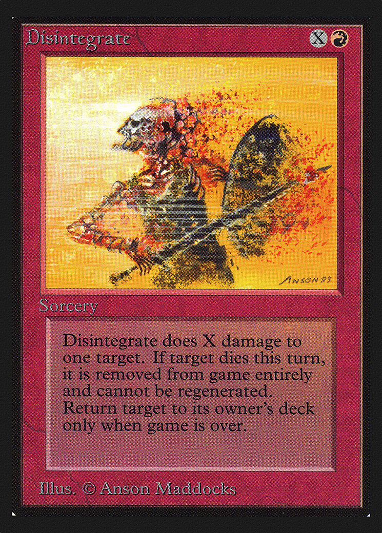 Disintegrate (IED-141) [Intl. Collectors' Edition] MTG Single Wizards of the Coast