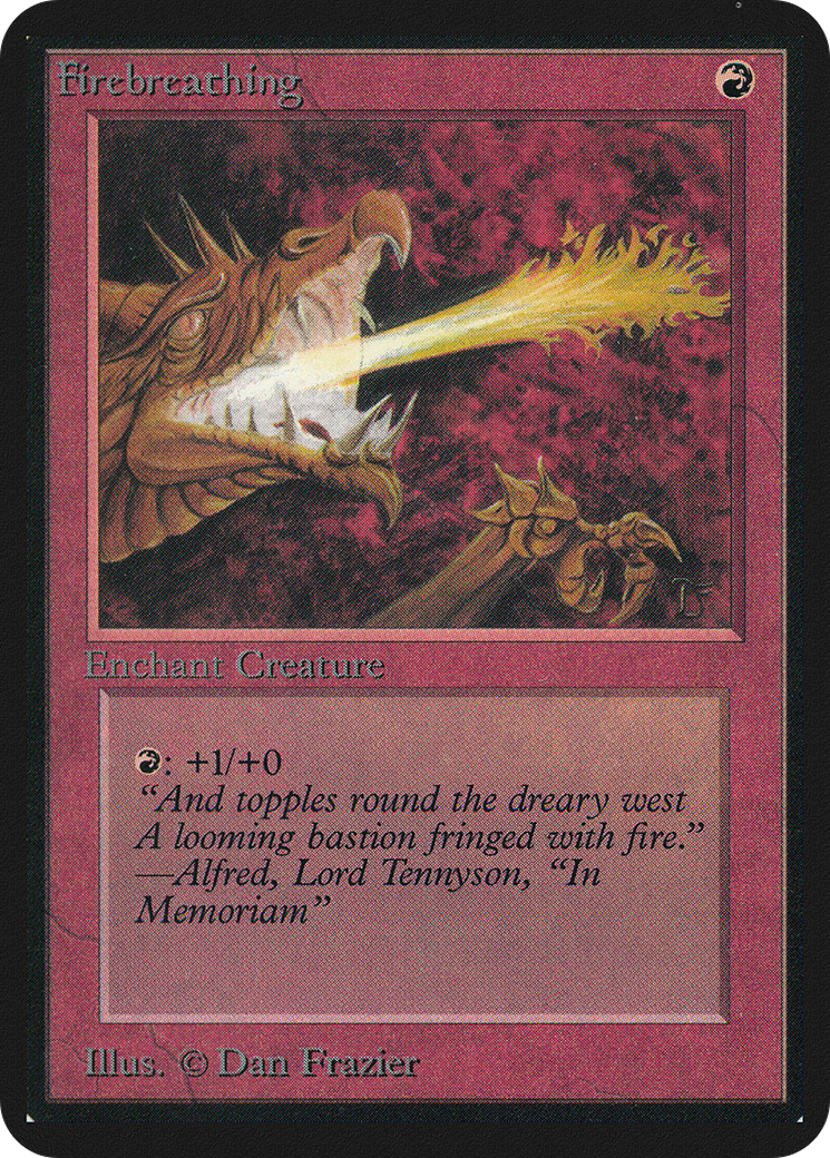 Firebreathing (LEA-) [Oldschool] Limited Edition Alpha MTG Single Wizards of the Coast