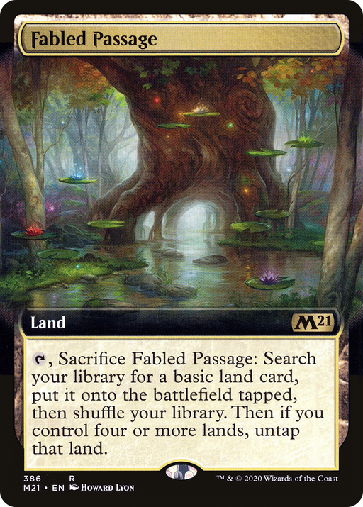 Fabled Passage (M21-386) [Core Set 2021] (Extended Art) MTG Single Wizards of the Coast