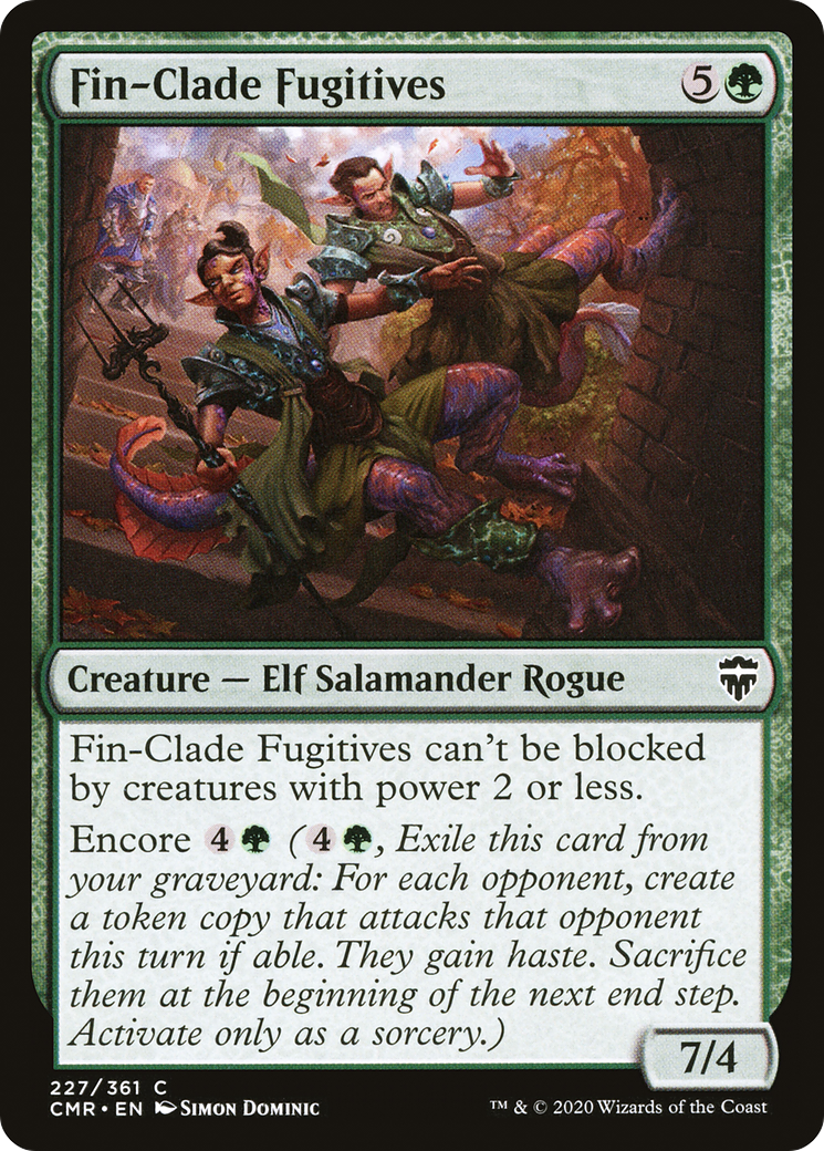 Fin-Clade Fugitives (CMR-227) [Commander Legends] Foil MTG Single Wizards of the Coast