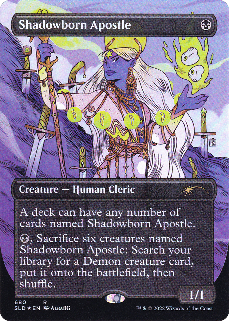 Shadowborn Apostle (680) (SLD-680) [Secret Lair] Drop (Full Art) (Borderless) Foil MTG Single Wizards of the Coast
