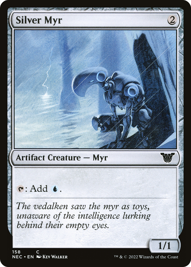 Silver Myr (NEC-158) [Neon Dynasty Commander] MTG Single Wizards of the Coast