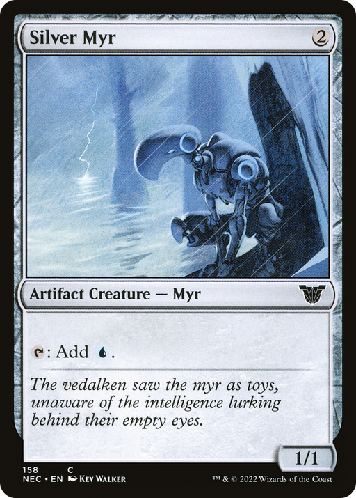 Silver Myr (NEC-158) [Neon Dynasty Commander] MTG Single Wizards of the Coast