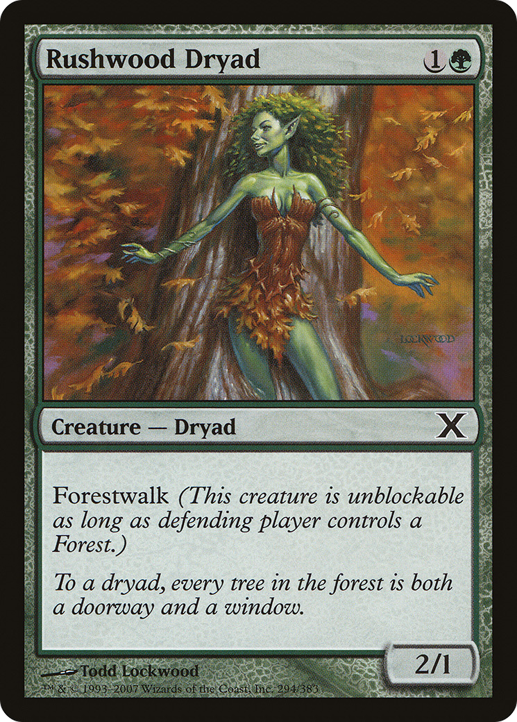 Rushwood Dryad (10E-294) [Tenth Edition] MTG Single Wizards of the Coast
