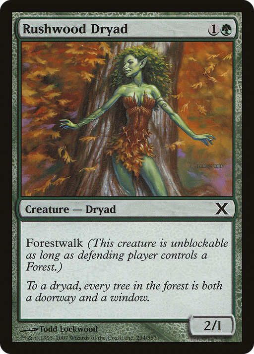 Rushwood Dryad (10E-294) [Tenth Edition] MTG Single Wizards of the Coast